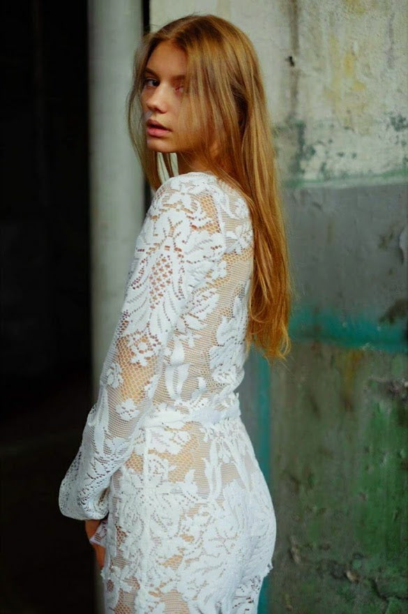 Handcrafted Bridal Jumpsuit Made from Exquisite Vintage Lace